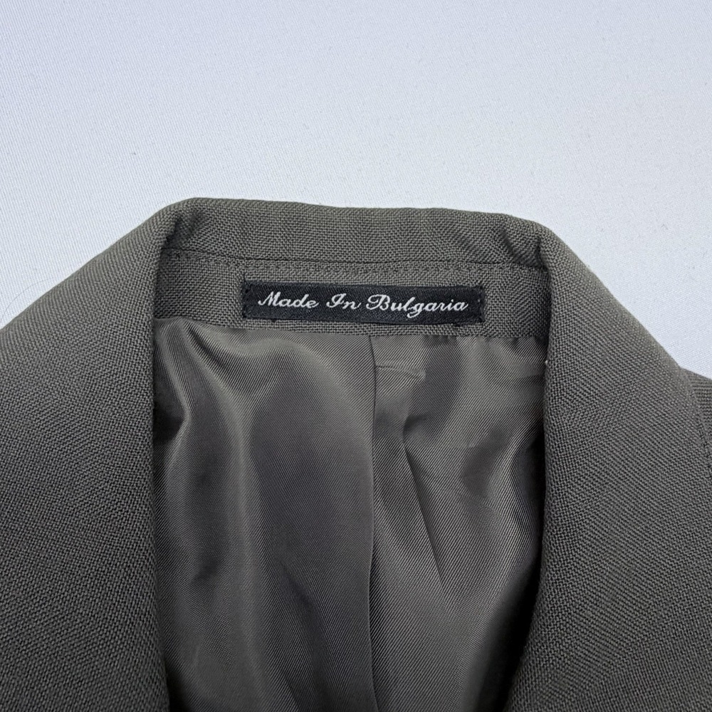 🟡 Croft & Barrow Wrinkle-Resistant Blazer Sport Coat Men's Size 46S Gray - Picture 5 of 12